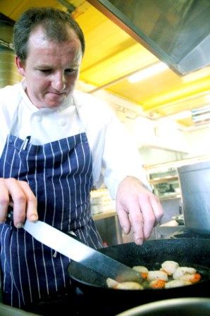 Budock Vean head chef Darren Kelly at work