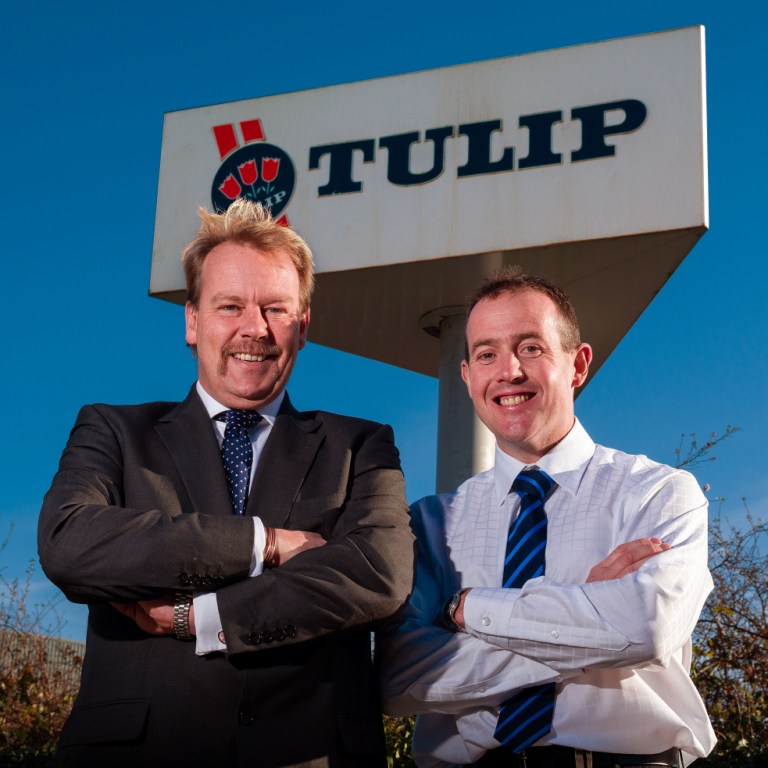 LEP board member Andrew Williams (l) with Tulip's Cornwall operations director, Ray Hanly