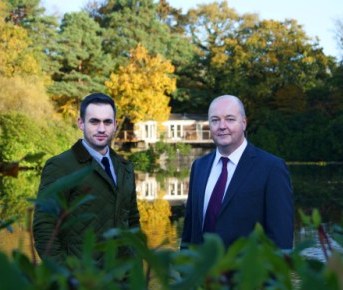 Blue Chip's Sam Wrigglesworth (l) with and Simon Hargreaves of Charteroak Estates