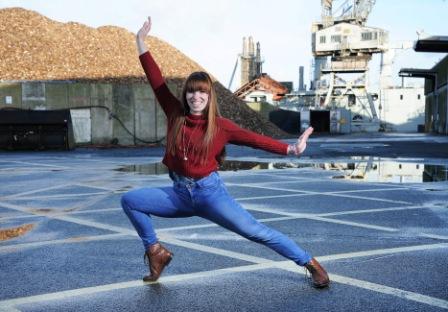 Grace Clayton at Falmouth Docks. Picture by Toby Weller