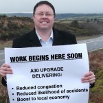 Dan Rogerson MP has welcomed the news that work on the A30 is starting soon