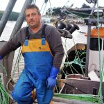 Peter Bullock, Cornish trawler skipper photographed at Fowey.