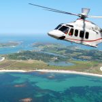 AW139 over the Isles of Scilly