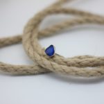 Blue Sea Glass Ring MR