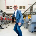 TV celebrity Jason Bradbury arrived on his own hoverboard72